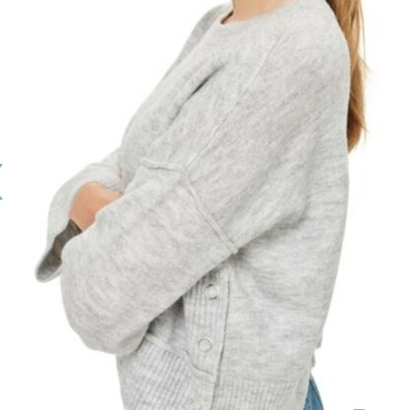 Topshop Popper Sweater - Picture 3 of 6